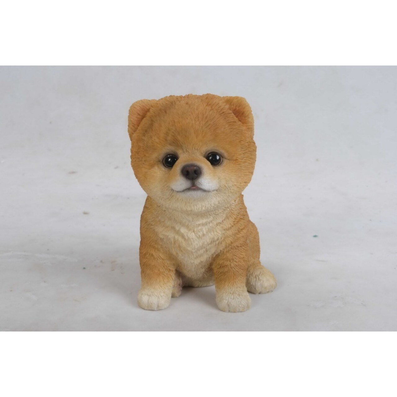 Hi-Line Gifts Sitting Pomeranian Puppy Outdoor Garden Statue - 6"